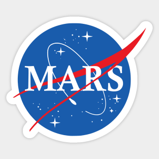 Nasa Logo Mars Sticker